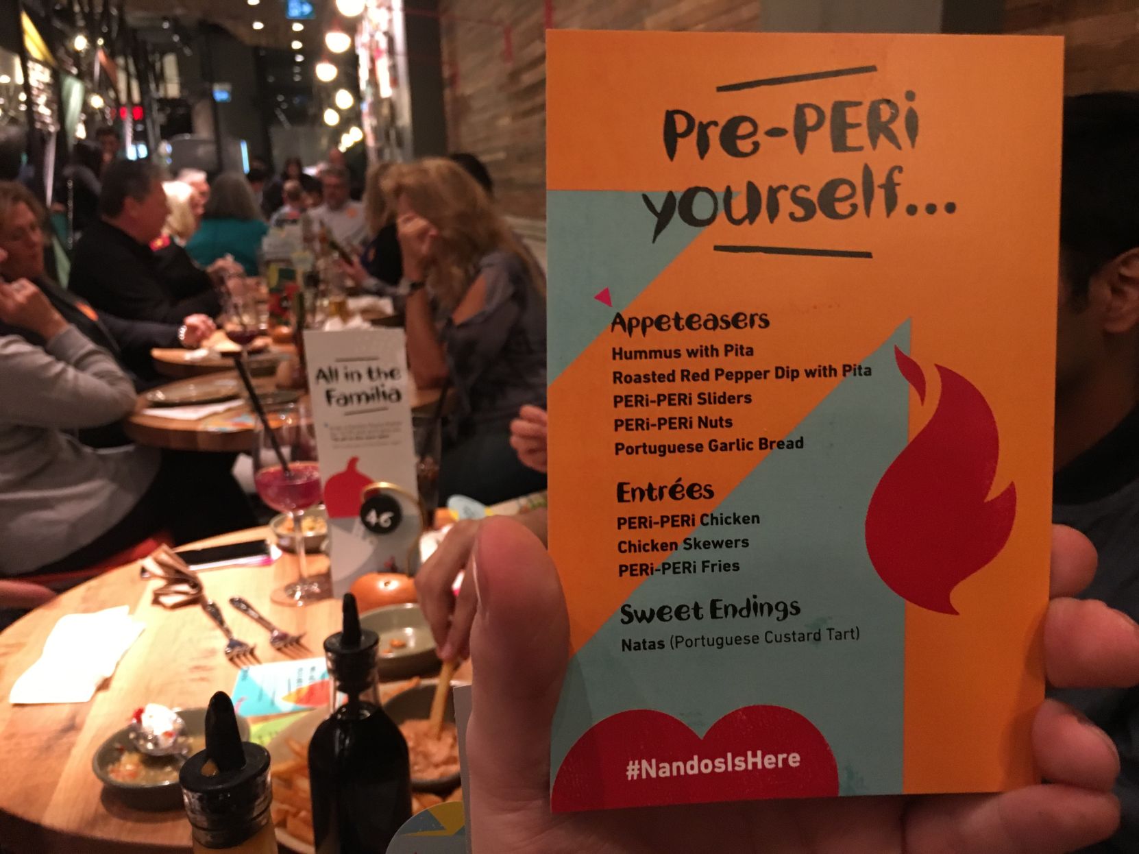 Nando's Menu